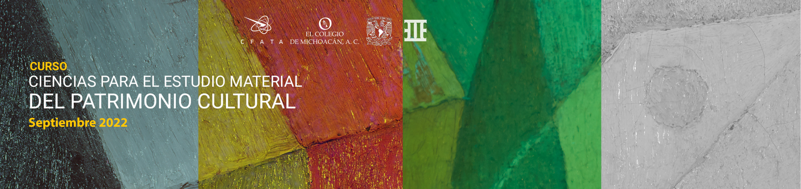 Curso.  Ciencias para el estudio material del patrimonio cultural 