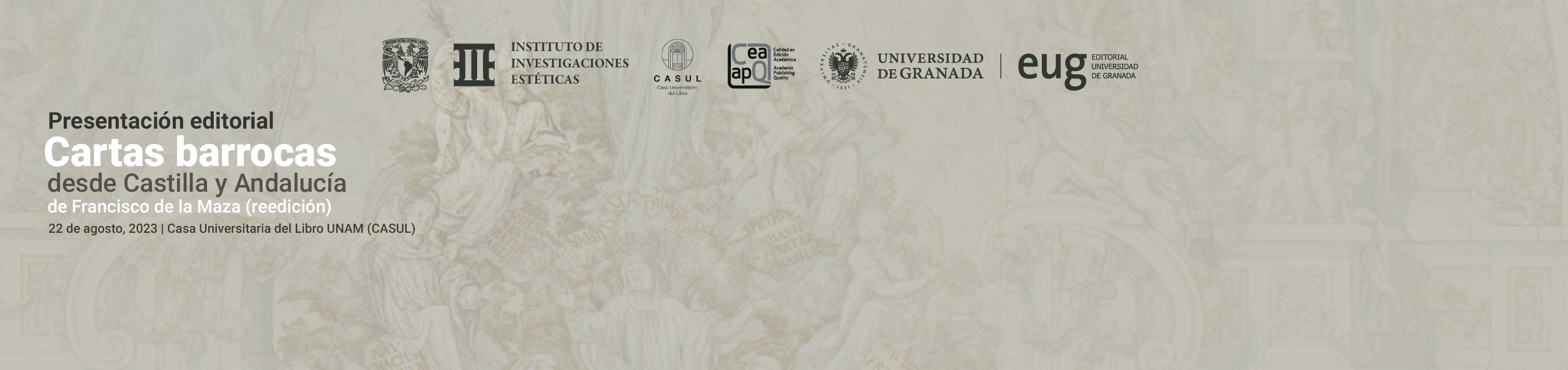 Presentación editorial de la tercera reedición de Cartas Barrocas desde Castilla y Andalucía